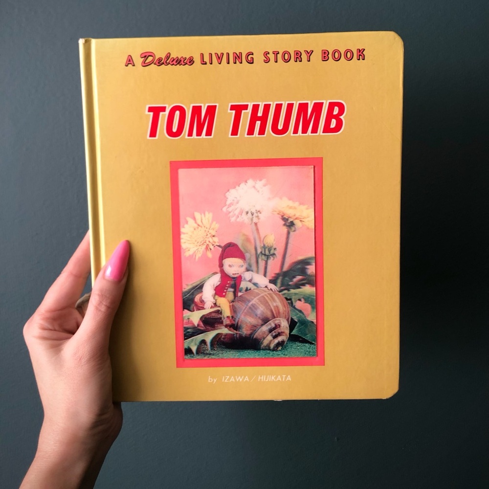 Rare 1960’s Japanese Holographic Fairy Tale Board Book / Tom Thumb